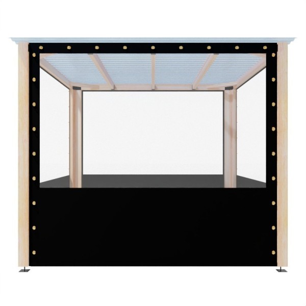 Fully TARAPULIN Enclosed Pergola – Polycarbonate and Tarpaulin, No Flooring