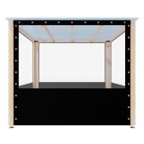 Fully TARAPULIN Enclosed Pergola – Polycarbonate and Tarpaulin, No Flooring