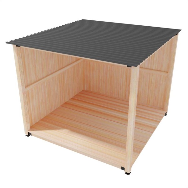 copy of Pergola 3x3 s dva drvena panela i cerade