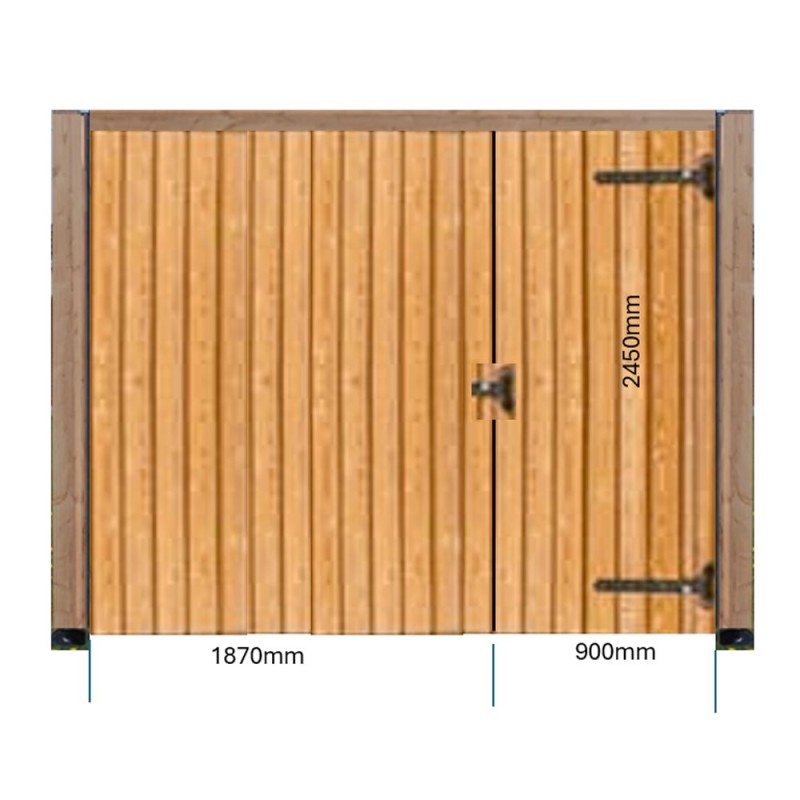 Standard Single Door - Douglas Fir Cladding