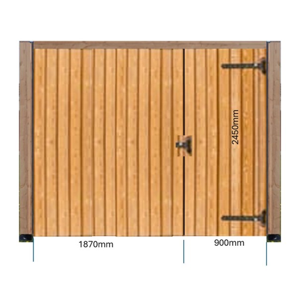 Standard Single Door - Douglas Fir Cladding