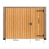 Standard Single Door - Douglas Fir Cladding