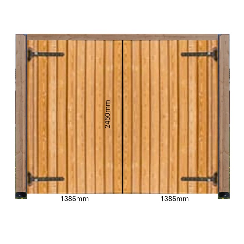Standard Double Door - Douglas Fir Cladding