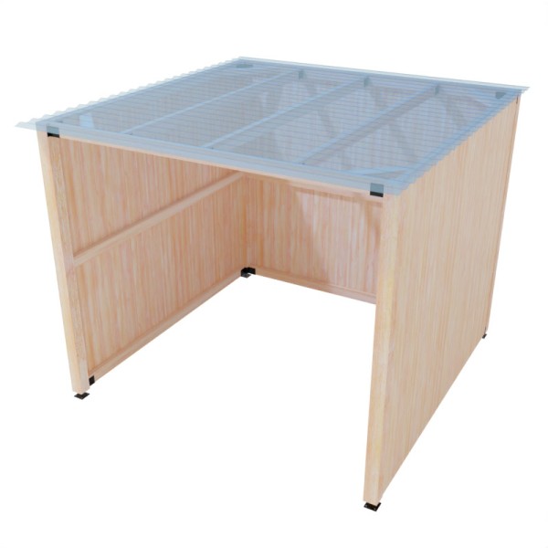 copy of Potpuno zatvorena pergola, polikarbonat i cerada, bez poda