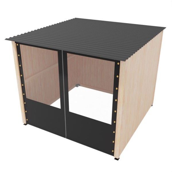 copy of Potpuno zatvorena pergola, polikarbonat i cerada, bez poda