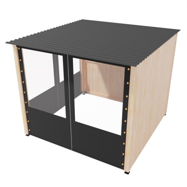 copy of Potpuno zatvorena pergola, polikarbonat i cerada, bez poda