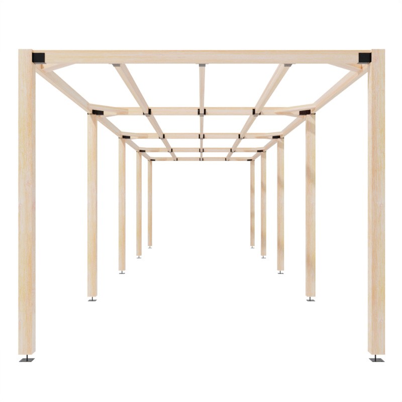 Contemporary Pergola Walkway 3x12m