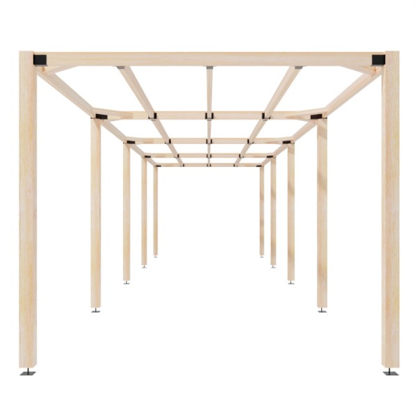 Contemporary Pergola Walkway 3x12m