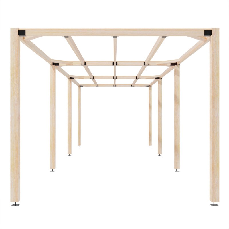 Contemporary Pergola Walkway 3x9m