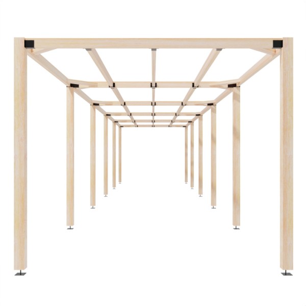 Contemporary Pergola Walkway 3x15m